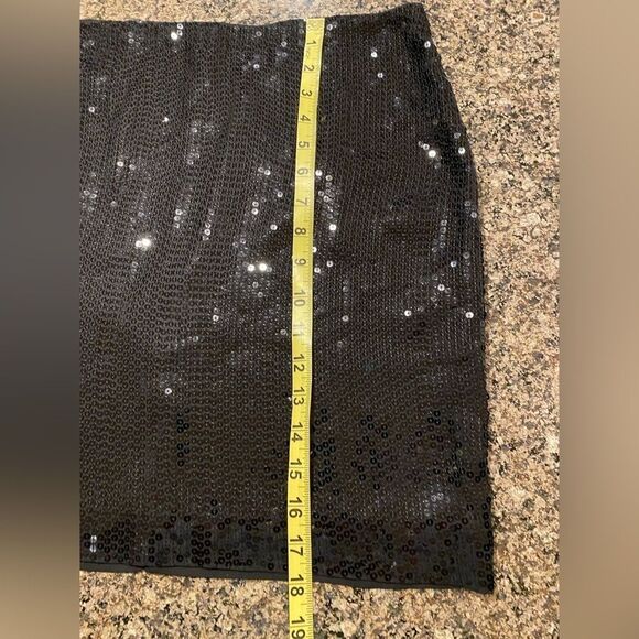 Michael Kors black sequin lightweight mini skirt Size 6 - Picture 6 of 9